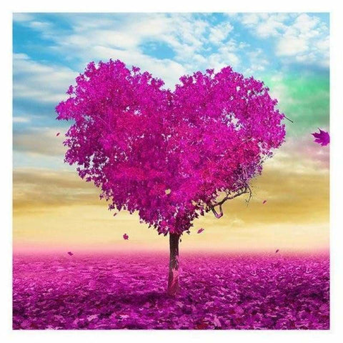 LOVE TREE WITH PINK MNP DIAMOND DOTZ PAINTING KIT 30X40