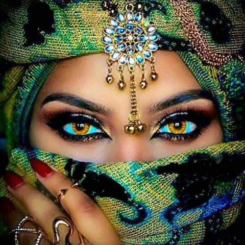 MNP DIAMOND DOTZ BEAUTY EYES FULL DRILL - 5D DIY DIAMOND PAINTING 30X40