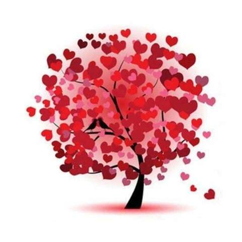FULL DRILL MNP DIAMOND DOTZ PAINTING LOVE TREE 30x40
