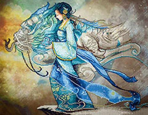 Diamond Dotz Kit, DRAGON PRINCESS, 30x40