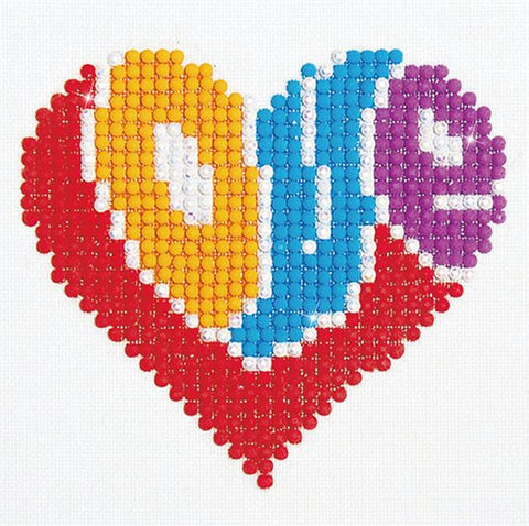 Diamond Dotz Kit, Love  10 x 10cm