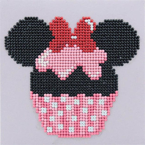 DIAMOND DOTZ  Dotzbox Cupcake Minnie 15 x 15cm