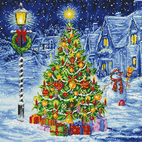 Diamond Dotz Kit, OH CHRISTMAS TREE, 67 x 67cm