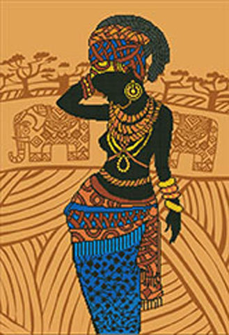 Mnp Diamond Dotz Kit, AFRICAN PRINCESS 30x40