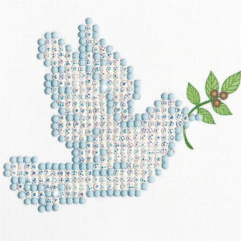 DIAMOND DOTZ  Diamond Dotz Kit, Dove of Peace, 10 x 10cm