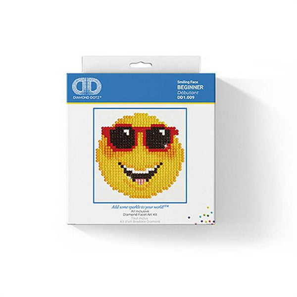 Diamond Dotz Kit, Smiling Face, 10 x 10cm