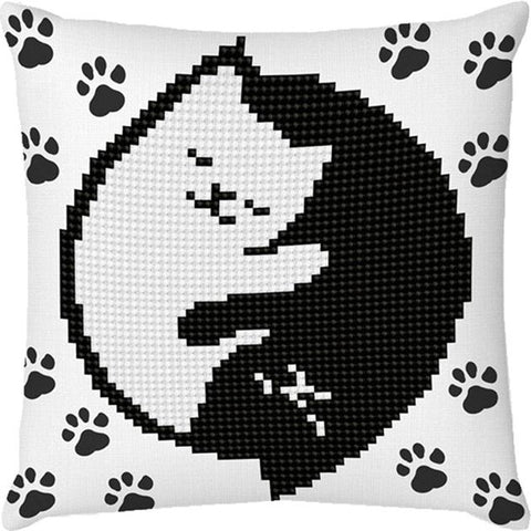 Diamond Dotz Kit - KITTY GLOW PILLOW - 18 x 18cm (7 x 7in)
