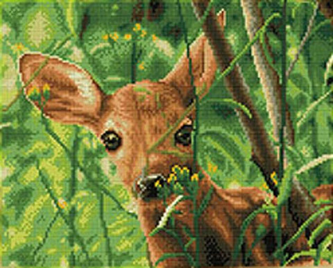 DIAMOND DOTZ  Diamond Dotz Forest Babe 30x40 cm With White Frame