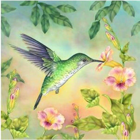 Exclusive FULL DRILL - 5D DIY DIAMOND PAINTING KITS WATERCOLOR LOVE BIRD FLOWERS