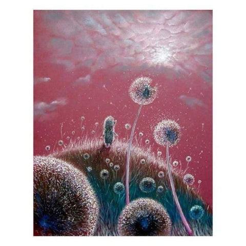 5D DIY DIAMOND PAINTING KITS MOSAIC DREAM DANDELION UNDER THE SUNSHINE  50x70