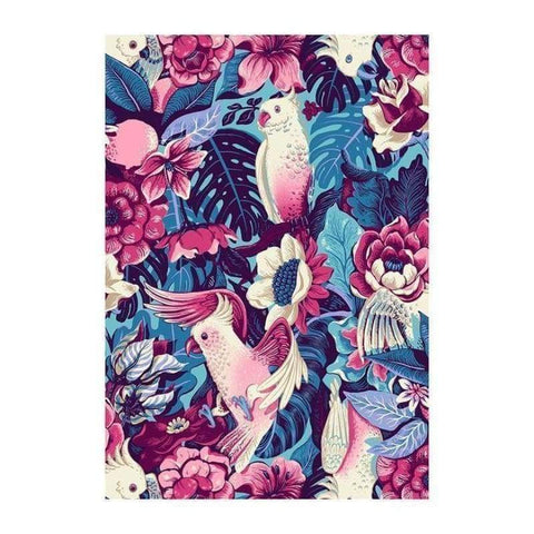 FULL DRILL - 5D DIY DIAMOND PAINTING KITS COLORFUL FLOWERS BIRDS 50x70
