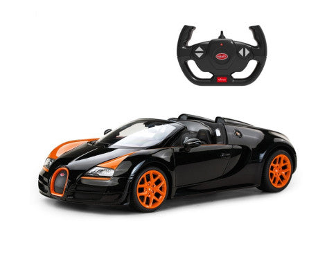 Remote Control Bugatti Grandsport Vitesse 1:14 Scale Black Brand New Sports Car Black